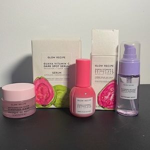 Glow Recipe: Guava Serum + Eye Cream, Blueberry Cleanser & Watermelon Sleep Mask